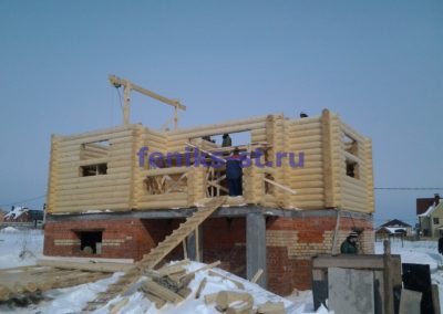 строительство домов из бревна