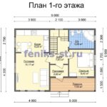 план первого этажа дома