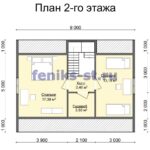 план второго этажа дома
